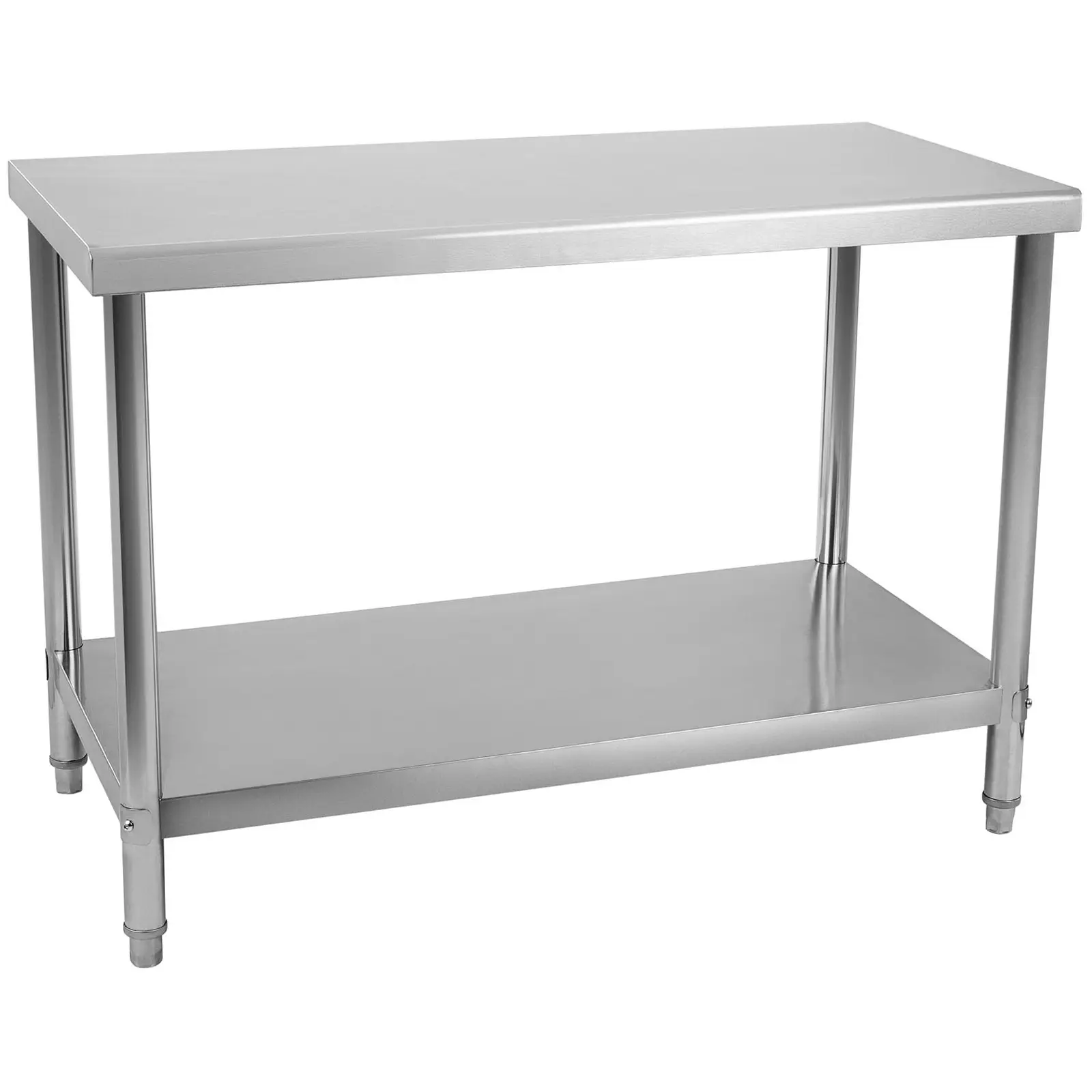 Stol od nehrđajućeg čelika - 100 x 60 cm - nosivost 114 kg