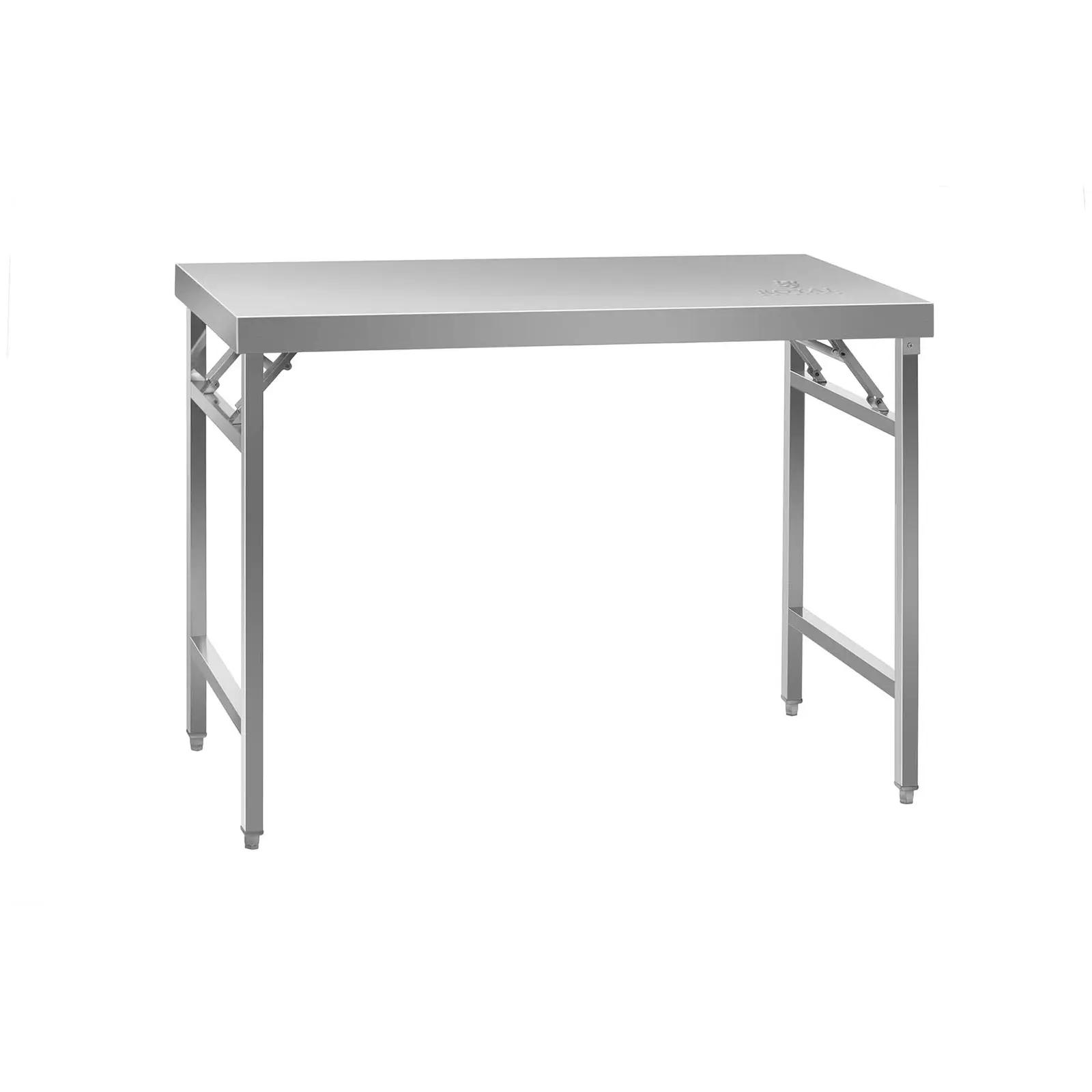 Sklopivi radni stol - nehrđajući čelik - 120 x 60 cm