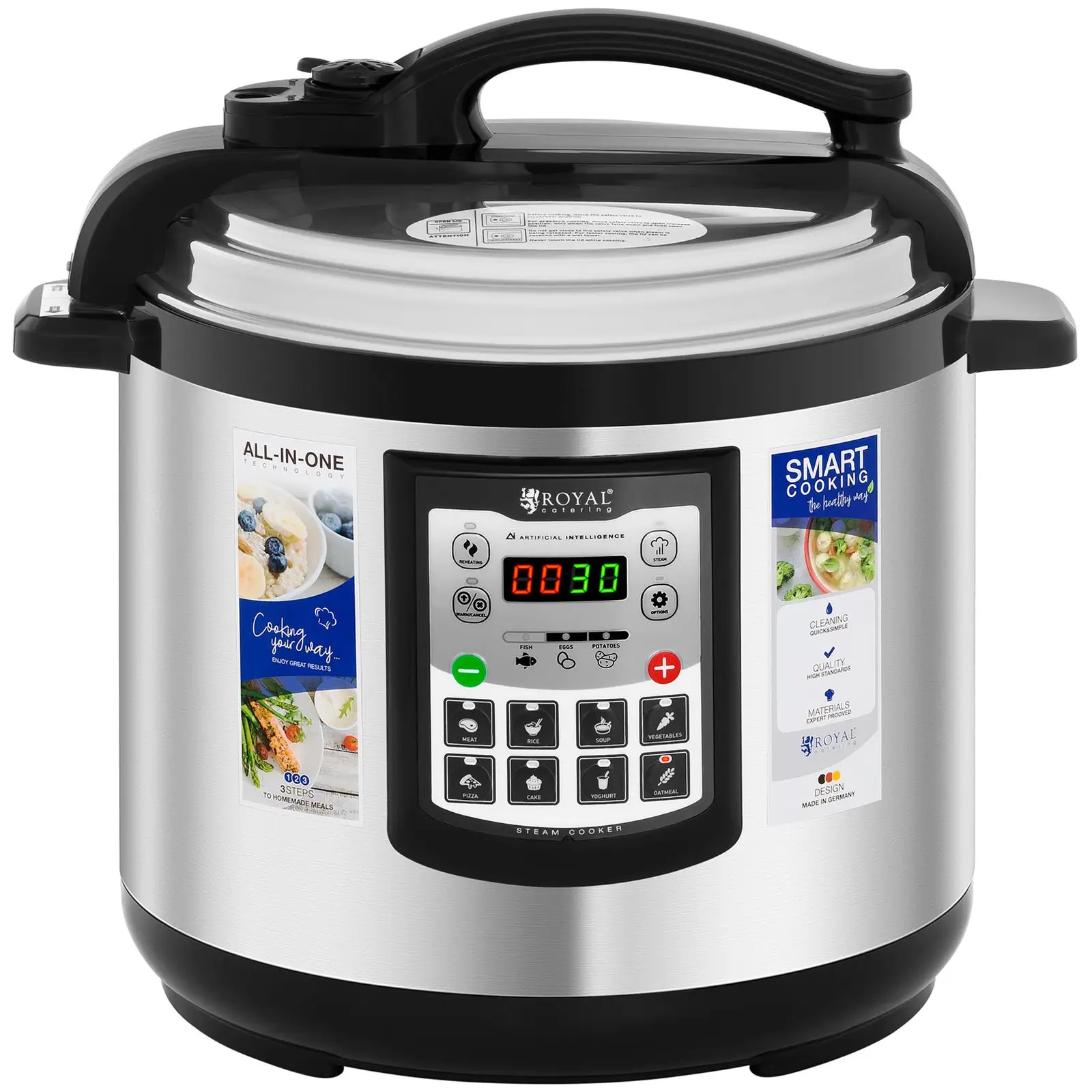 Električno kuhalo za rižu - 8 litara - 1250 W