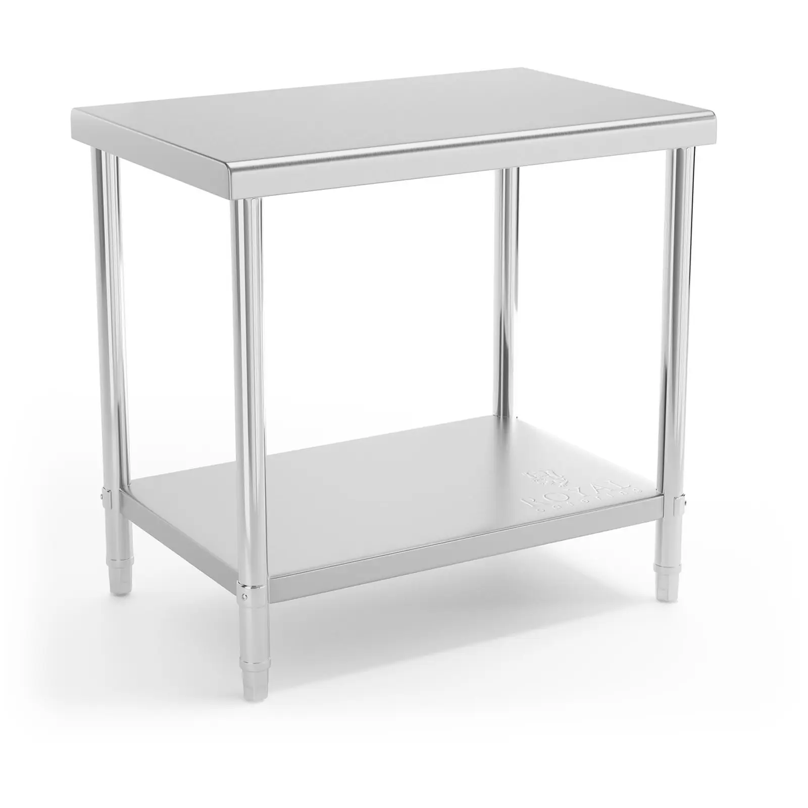 Radni stol od nehrđajućeg čelika - 90 x 60 cm - nosivost 210 kg