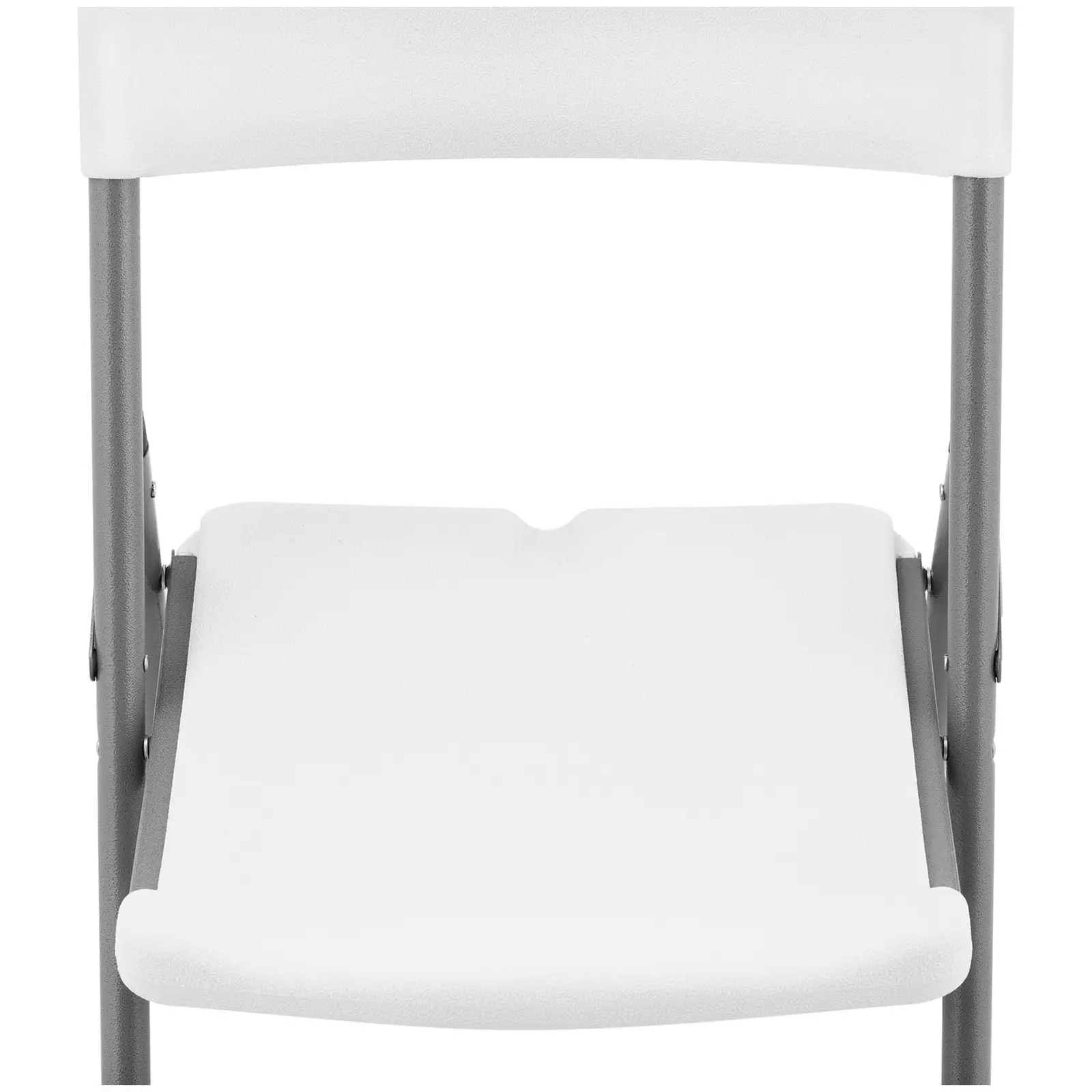 Sklopive stolice - set od 4 - Royal Catering - 180 kg - površina sjedala: 40 x 38 cm - bijela