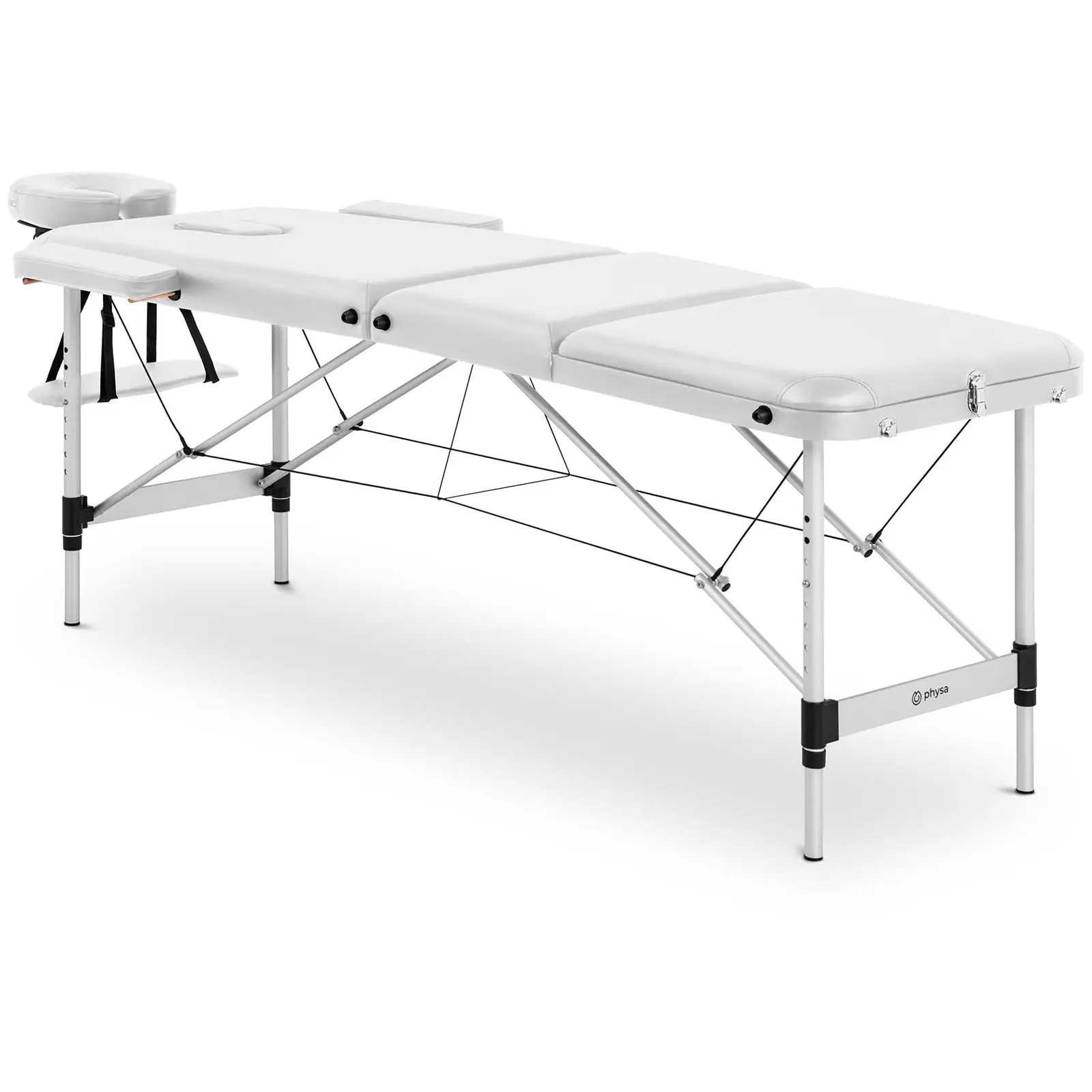 Sklopivi stol za masažu - 185 x 60 x 59 cm - 180 kg - bijeli